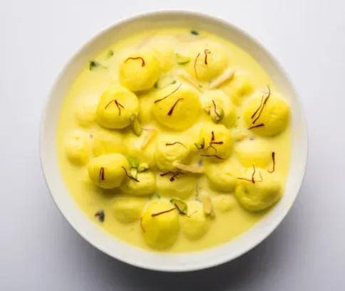 Ras Malai - Creamy Indian dessert at Y-Not Chai Edmonton