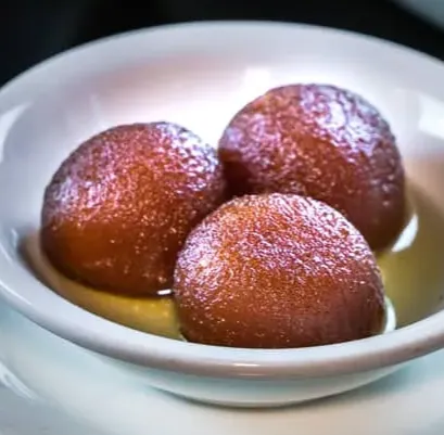 Gulab jamun Indian dessert at Y-Not Chai Edmonton