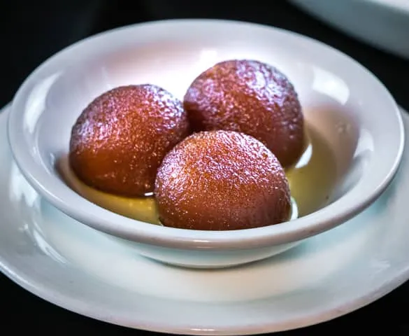 Gulab Jamun at Y-Not Chai - Traditional Indian dessert in Edmonton, AB